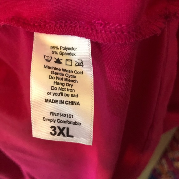 LuLaRoe Pink Long-Sleeve Henley “Mark” 3X BNWT - Picture 10 of 12